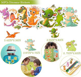 108Pcs Dinosaur Party Favors Dinosaur Stamps Slap Bracelets