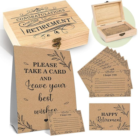 52 Pcs Happy Retirement Party Card Box Happy Wishes Card Box Wish