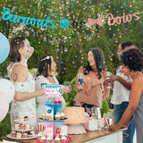 Burnout or Bow Gender Reveal Party Cupcake Stand 2Pcs 3 Tier Racing