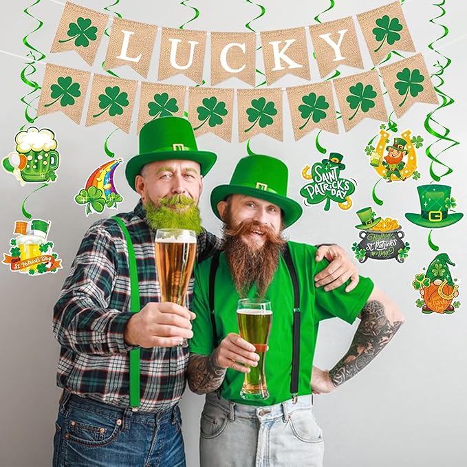 St Patricks Day Decorations Set Happy St Patrick's Day Shamrock