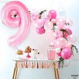 KatchOn, Giant Light Pink Number 9 Balloon - 40 Inch | Foil 9
