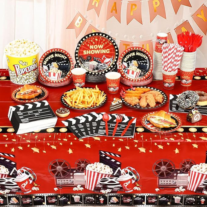 452 Pcs Movie Night Party Decorations Supplies Set Include Movie