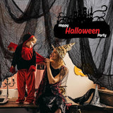 Halloween Black Creepy Cloth 500 x 87 inch Spooky Gauze Cloth