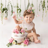 MADENG Floral Greens 1st Birthday Outfit - Bohemian Woodland Camping