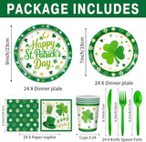168Pcs St Patrick's Day Party Supplies St Patricks Day Paper Plates