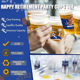 Retirement Party Decoration Cups 50pcs 16 Oz Plastic Drinking Cups