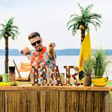 8.6 X6.7 x 1.5 Inch Tiki Bar Sign Tiki Party Table Decorations