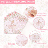 120PCS Ballerina Party Supplies for Girls Dancing Themed 1st 2nd
