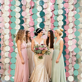 205 Ft Sage Green Dusty Rose Pink Khaki Beige Circle Dot Backdrop