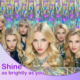8 PCS Iridescent Disco-Holographic Party Decorations - Love-Heart