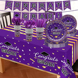 Graduation Decorations Class of 2026 147 PCS Purple and Gold
