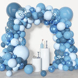 Amandir 153pcs Blue Balloon Garland Arch Kit, Different Sizes 18 12