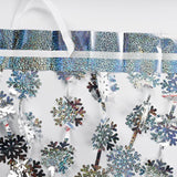 BRAVESHINE Silver Party Snowflake Backdrop - 2 Pack Hanging Foil