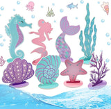 Mermaid Party Decorations Glitter Mermaid Table Centerpiece for