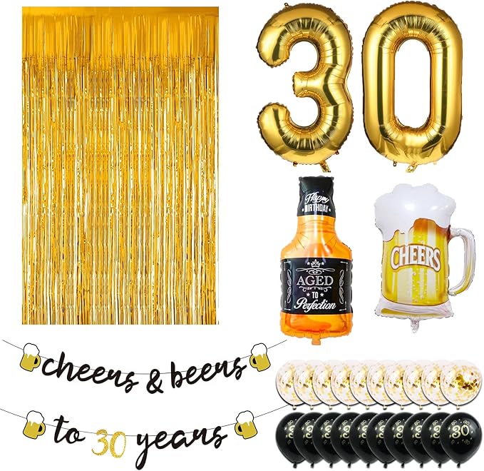 30th Birthday Decorations for Him 30 Birthday Decorations for her