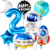 KatchOn Big Two The Moon Balloons - Pack of 8 | Space Birthday