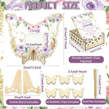 63 Pcs Butterfly Baby Shower Guest Book Alternatives Set Baby Shower