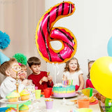 KatchOn, Giant Number 6 Donut Balloon - 40 Inch | Donut 6 Balloon for