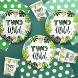 Two Wild Birthday Decorations Tableware Safari Jungle Theme 2nd