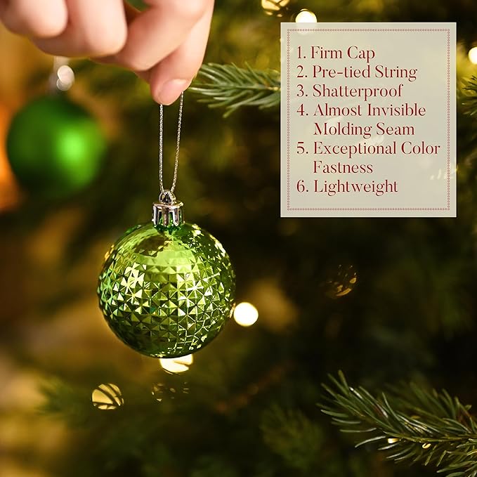 Valery Madelyn Christmas Tree Decorations Ornament Set, 50ct 2.36 #3