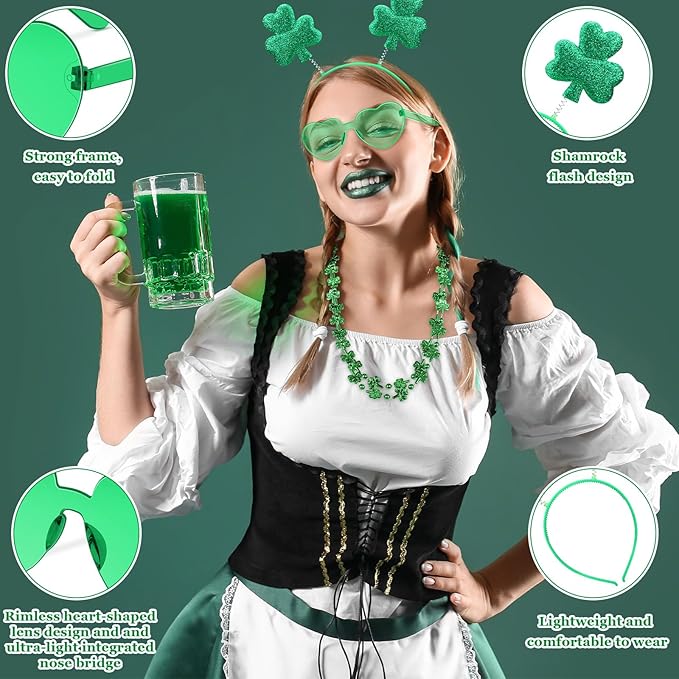 36 Pieces St Patricks Day Favors Set Including 12 Shamrock