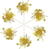 Gyufise 30Pcs Star Foil Firework Cupcake Toppers Sparkle Tinsel Cake