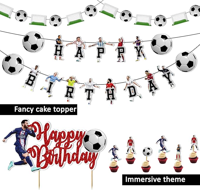 Soccer Football Theme Birthday Party Supplies Sports Inspired Party