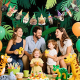 Hooqict Safari Animals Happy Birthday Banner Animal Birthday