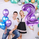 KatchOn, Purple Number 2 Balloon - Giant, 40 Inch | Two The Moon