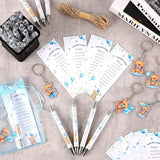 145 Pieces Baby Shower Favors for Guest Blue Teddy Bear Ballpoint