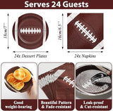 Football Party Supplies Serves 24 Football Party Paper Plates