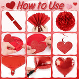 Valentines Day Decorations Valentines Banner Love Heart Garlands