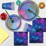 Space Galaxy Party Supplies Tableware Set Outer Space Theme Birthday