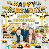 Construction Birthday Party Supplies & Decorations Kit with