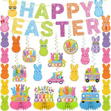 57pcs Easter Party Decorations Banner Set Include Happy Easter
