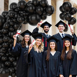 Amandir 153 Pcs Black Balloons Arch Garland Kit, Different Sizes 18