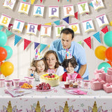 Unicorn Birthday Decorations for Girls 170 Pcs Unicorn Party