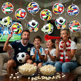 Soccer Hanging Swirls, 30Pcs Soccer Ball Ceiling Streamers Football