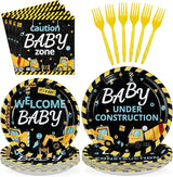 96Pcs Construction Baby Shower Party Supplies Dump Truck