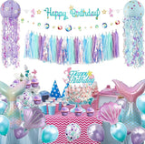 Mermaid Birthday Party Decorations Supplies Banner Tassel Garland