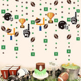 Football Party Decorations Star Circle Dot Football Helmet Goalpost