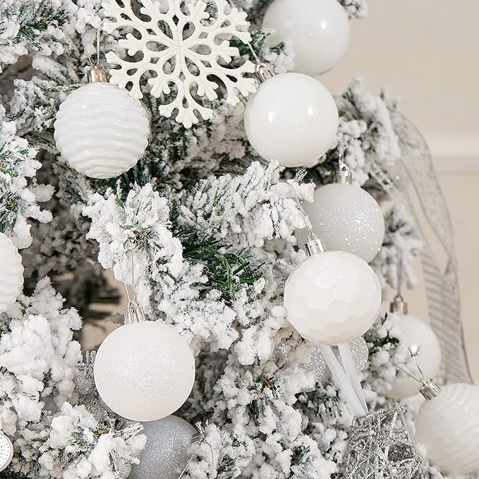 XmasExp 24ct Christmas Ball Ornaments Shatterproof Xmas Tree Hanging