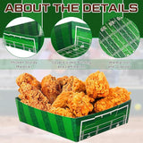 36 Pack Football Party Supplies Large 5 lb Football Plates Trays