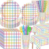 452 Pcs Pastel Easter Party Decoration for 50 Spring Easter Paper