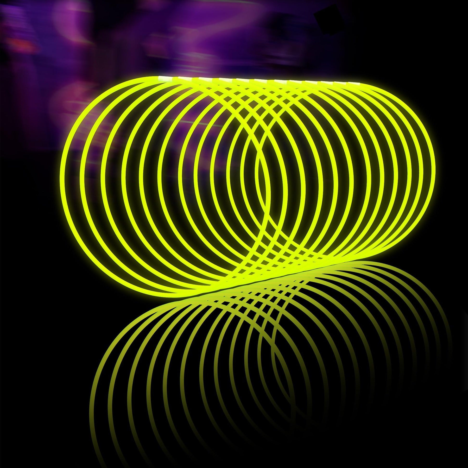 Glow Fever Glow Sticks Bulk 100ct 22'' Glow Necklaces with Connectors,