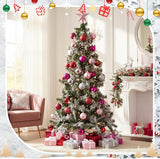RoundFunny 25 Pcs Mini Valentine's Balls Ornaments Set Valentine's