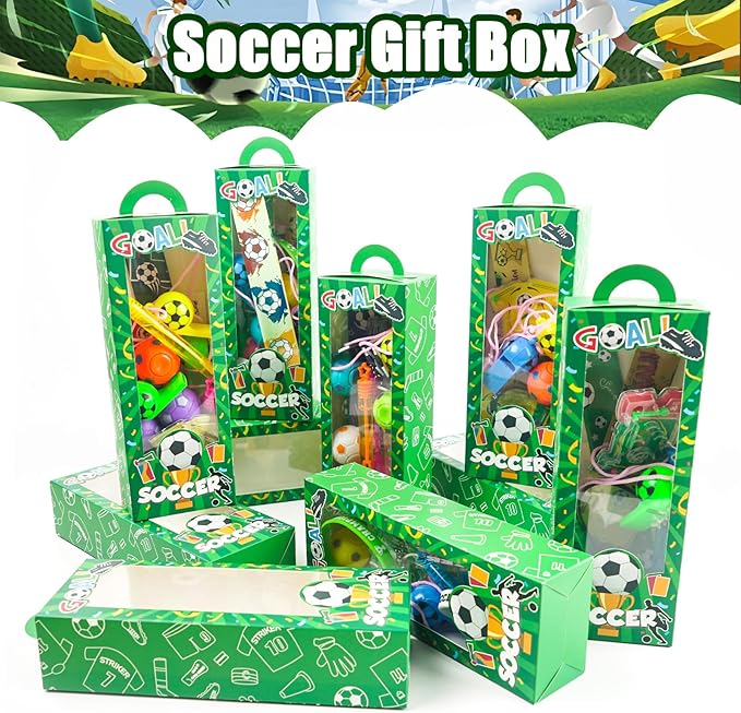 158Pcs Soccer Party Favors 12 Guests Set Soccer Goodie Bag Stuffers