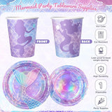 195Pcs Mermaid Birthday Party Decorations with Happy Birthday Banner