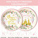 120PCS Princess Party Supplies for Girls Kids Baby Shower 1st