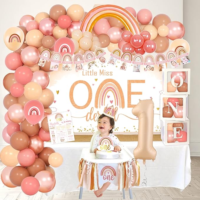 Boho Rainbow 1st Birthday Decorations Bohemian First Decorations